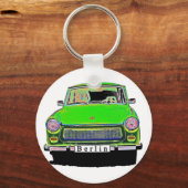 Trabant Car in Green, Berlin Schlüsselanhänger (Vorderseite)