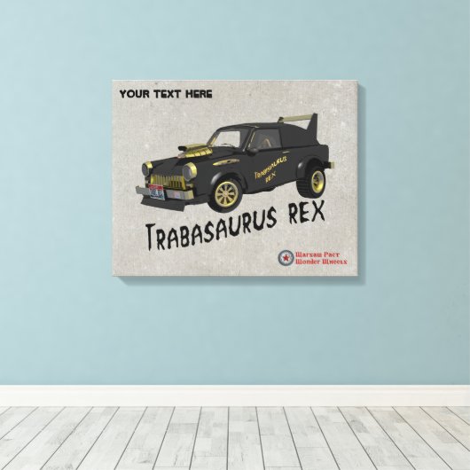 Trabant Car Leinwanddruck (Insitu (Holzboden))