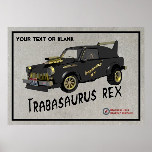 Trabant Car Poster (Vorne)