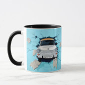 Trabant German Paper Jaguar Wall Berlin Car Man Tasse (Links)