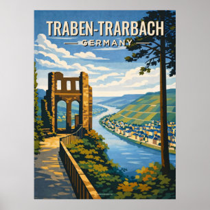 Traben-Trarbach Vintage Reise Poster
