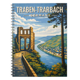 Traben-Trarbach Vintage Travel Art Notizblock