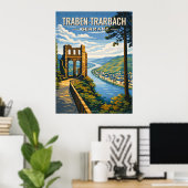 Traben-Trarbach Vintage Travel Poster (Heimbüro)