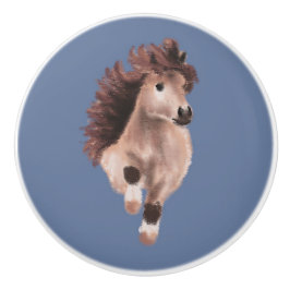 Trabender Pony  Keramikknauf