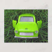 Trabi auf Grass Postkarte (Vorderseite)