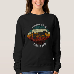 Trabrenn-Legende Retro-Pferdebahn-Traber-Ra Sweatshirt