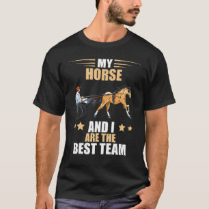 Trabrennen Bestes Team Reitpferderennen T T-Shirt