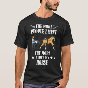 Trabrennen Das Mehr Menschen Pferderennen Trabrenn T-Shirt