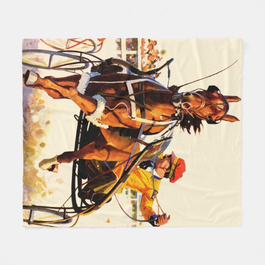 Trabrennen Fleecedecke (Vorderseite (Horizontal))