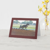 Trabrennen-Gruß-Karte Karte (Gelbe Blume)