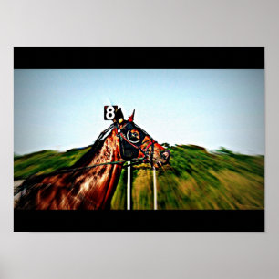 Trabrennen-Plakat Poster