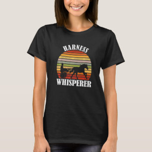 Trabrennen Retro Vintage Trabrennen Flüsterer Pfer T-Shirt