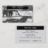 Trabrennen-Schmutz Visitenkarte (Vorne/Hinten)