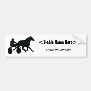 Trabrennen Standardbred Logo Autoaufkleber