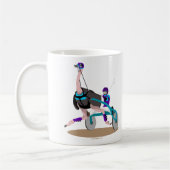 Trabrennen-Strauß Kaffeetasse (Links)