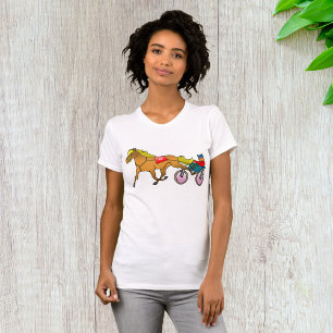 Trabrennpferd und Fahrer T-Shirt