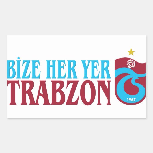 Trabzonspor Rechteckiger Aufkleber (Vorderseite)