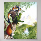 Trace Blazing Fox Print Poster (Vorne)