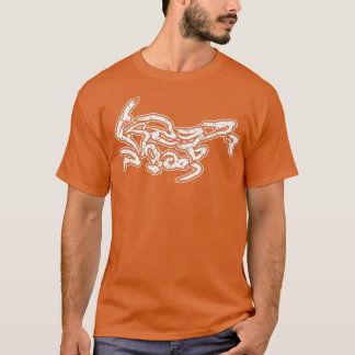 Tracer 900 Motorrad Kalligrafie Vintage WH T-Shirt