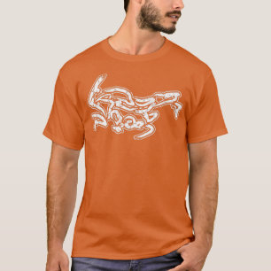 Tracer 900 Motorradkalligrafie Vintag WH T-Shirt