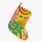 Tracery nahtloses Muster. Design von Mehndi. Ethni Kleiner Weihnachtsstrumpf (Vorderansicht (hängend))