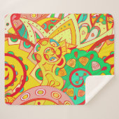 Tracery nahtloses Muster. Design von Mehndi. Ethni Sherpadecke (Vorderseite (Horizontal))