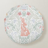 Tracery Oaster Rundes Kissen (Rückseite)