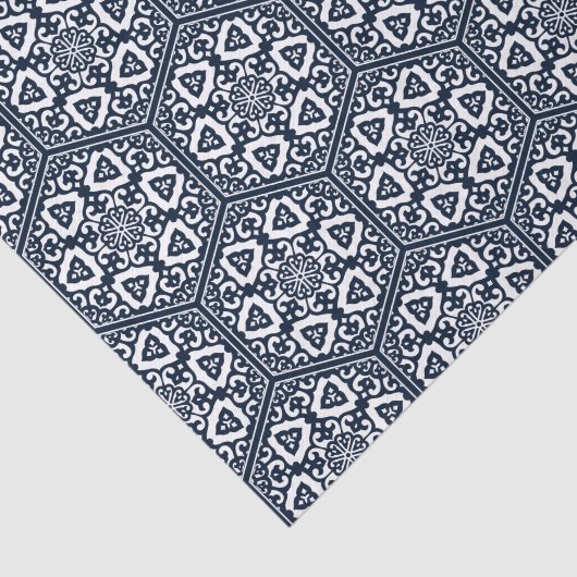 Traceryentwurf Waren der Osmane türkischer blauer Seidenpapier (Ausschnitt)