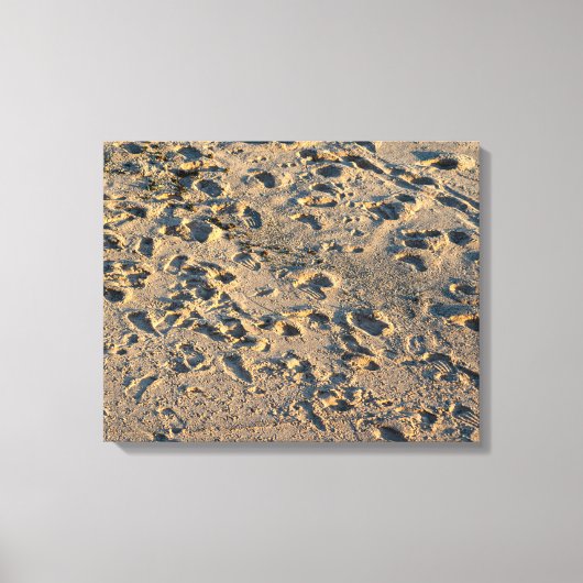 Traces of the Tide: A Sandy Mosaic Leinwanddruck (Vorderseite)