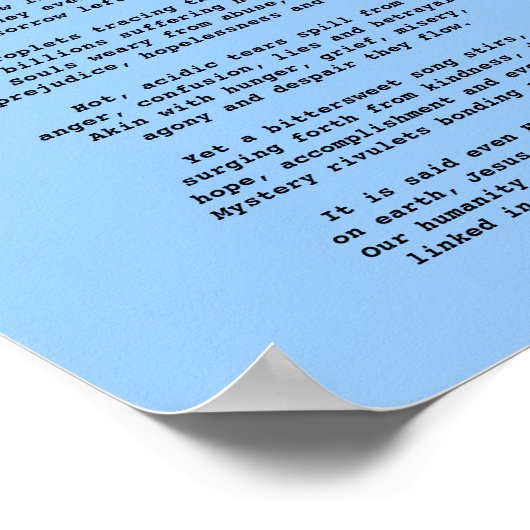 Traces Poetry Poster (Ecke)