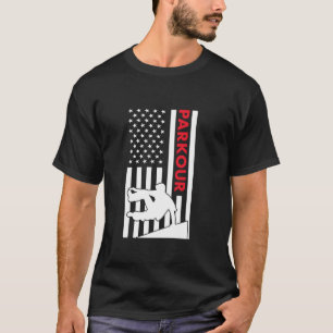 Traceur Us Flag Parkour 1 T-Shirt
