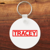 Tracey Briefmarke Schlüsselanhänger (Vorderseite)