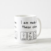 Tracey Namen-Tasse periodischer Tabelle Kaffeetasse (VorderseiteRechts)