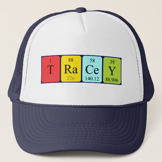 Tracey Periodenname Hut Truckerkappe (Vorderseite)