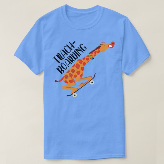 Trach-Boarding Funny Giraffe Tracheostomy Awarenes T-Shirt (Design vorne)