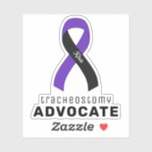 Tracheostoma Advocate Vinyl Sticker (Blatt)