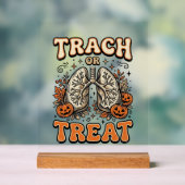 Tracheostomie Halloween-Nurse-Süßes-oder-Saures-De Acrylschild (Neutral)