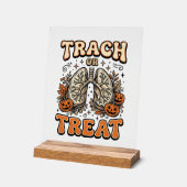 Tracheostomie Halloween-Nurse-Süßes-oder-Saures-De Acrylschild (Winkel)