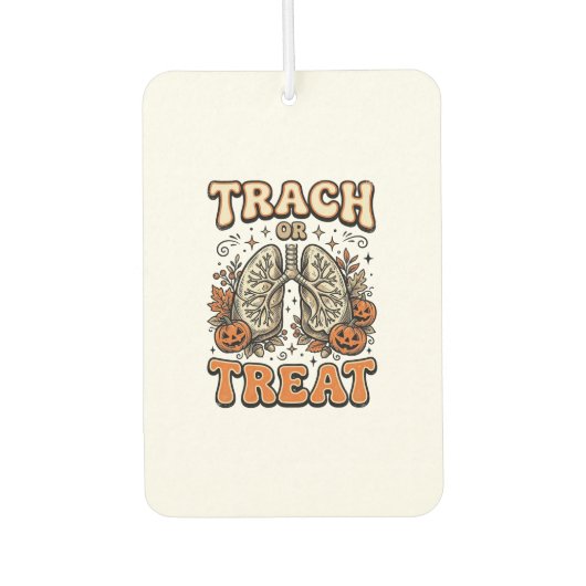Tracheostomie Halloween-Nurse-Süßes-oder-Saures-De Autolufterfrischer (Vorderseite)