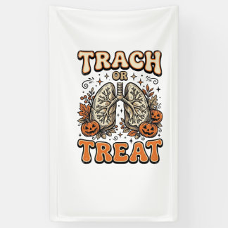Tracheostomie Halloween-Nurse-Süßes-oder-Saures-De Banner