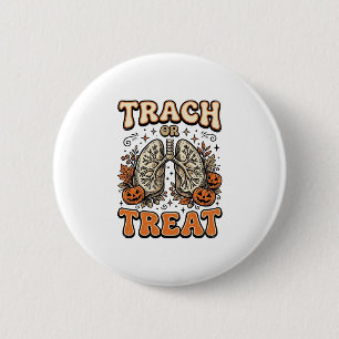 Tracheostomie Halloween-Nurse-Süßes-oder-Saures-De Button