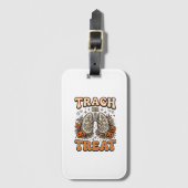 Tracheostomie Halloween-Nurse-Süßes-oder-Saures-De Gepäckanhänger (Vorderseite Vertikal)