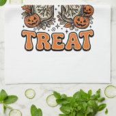 Tracheostomie Halloween-Nurse-Süßes-oder-Saures-De Geschirrtuch (Gefaltet)