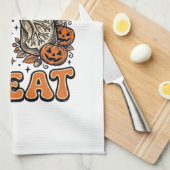Tracheostomie Halloween-Nurse-Süßes-oder-Saures-De Geschirrtuch (Viertel Falte)