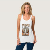 Tracheostomie Halloween-Nurse-Süßes-oder-Saures-De Tank Top (Vorderseite Vollansicht)