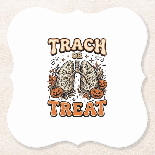 Tracheostomie Halloween-Nurse-Süßes-oder-Saures-De Untersetzer (Vorderseite)