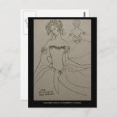 Tracht für Korps Sylphid im Ballet LA SYLPHIDE Postkarte (Vorne/Hinten)