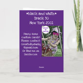 Track 30 NY Karte (Rückseite)