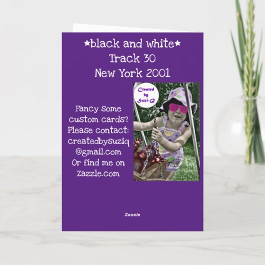 Track 30 NY Karte (Rückseite)