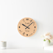 Track and Field Events Clock Multi Combined Events Runde Wanduhr (Zuhause)